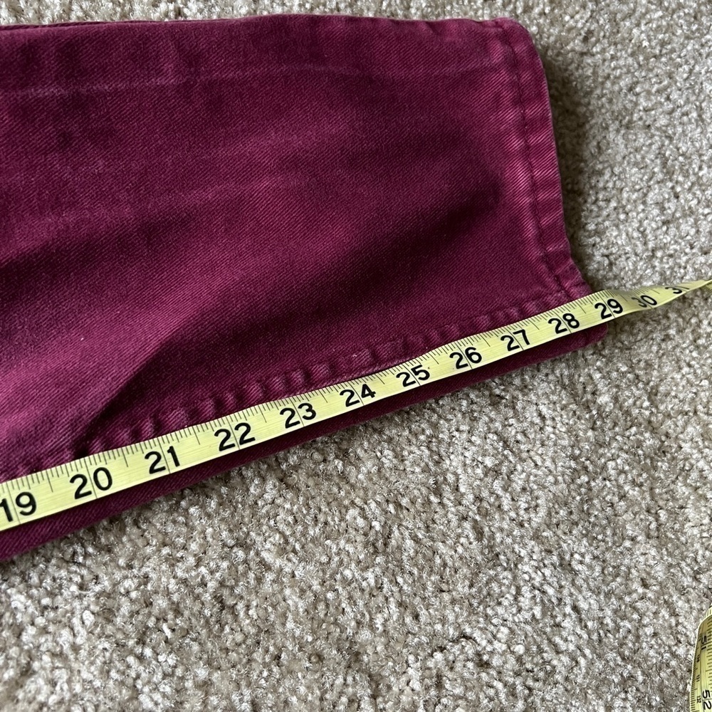 Vintage Lee Burgundy High Waisted Jeans - Picture 5 of 6